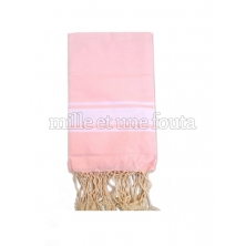 Fouta  rose "Tamaris" (100*200 cm)